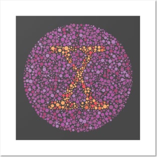 X Ishihara Test Posters and Art